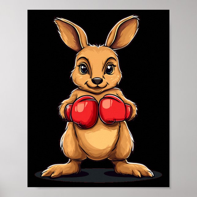 Boxing Kangaroo for a Knockout Laugh Poster (Framsidan)