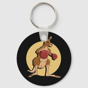 Boxing Kangaroo Keychain Nyckelring