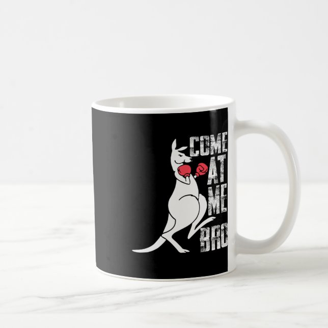 Boxing Kangaroo Kom at Me Bro Jumping Kangaroos Kaffemugg (Höger)