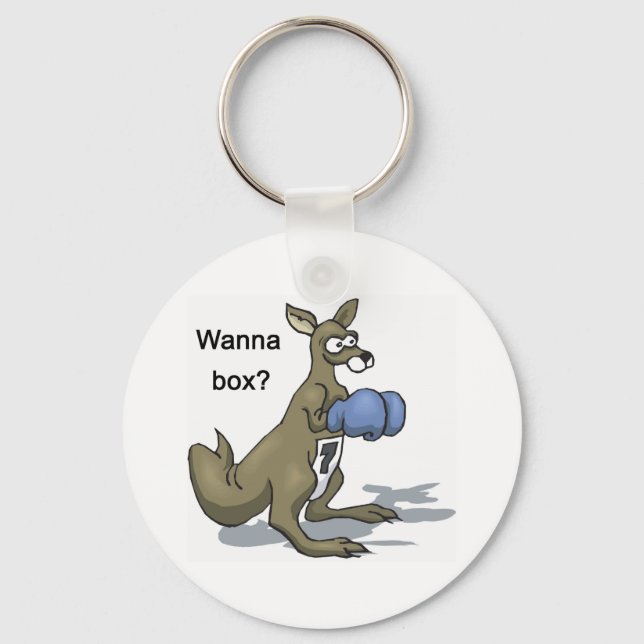 Boxing Kangaroo Nyckelring (Framsida)