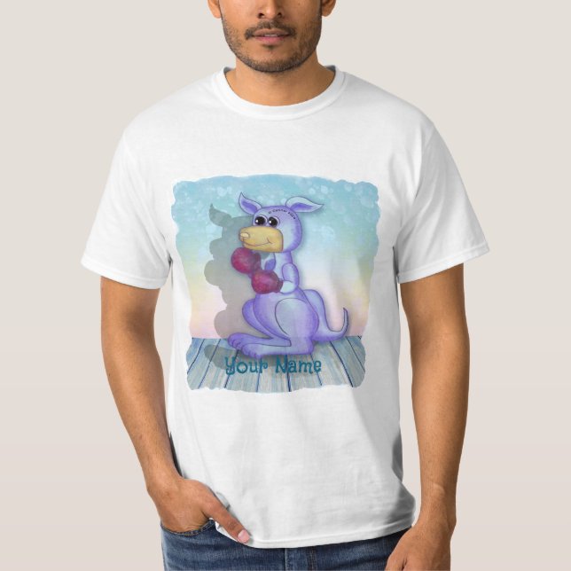 Boxing Kangaroo T Shirt (Framsida)