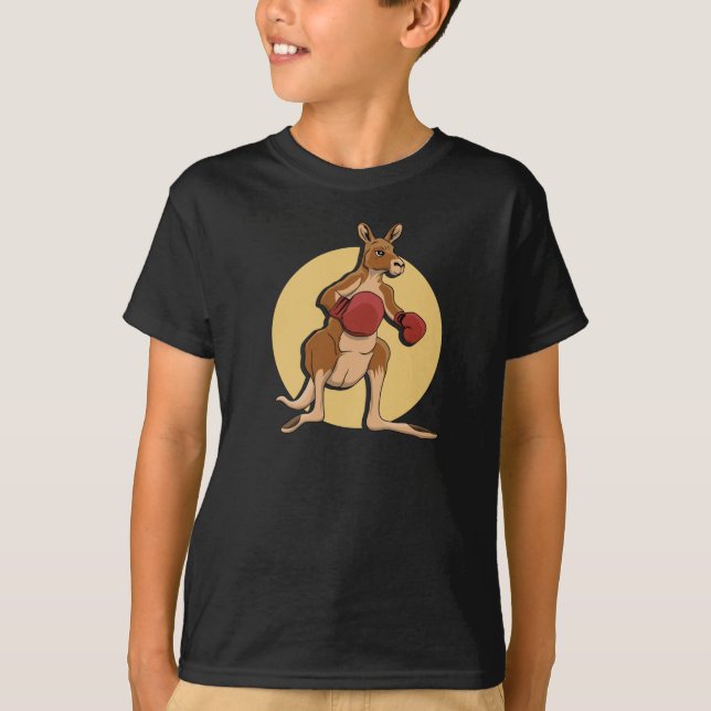 Boxing Kangaroo T Shirt (Framsida)