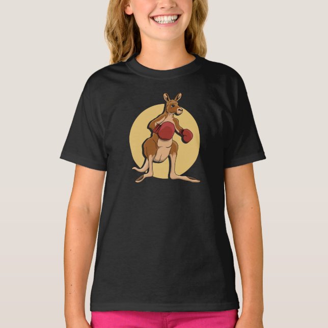 Boxing Kangaroo T-Shirt (Framsida)