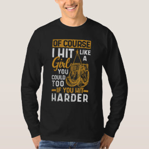 Boxing Kickboxer Gym Boxer Jag Slå som en T Shirt
