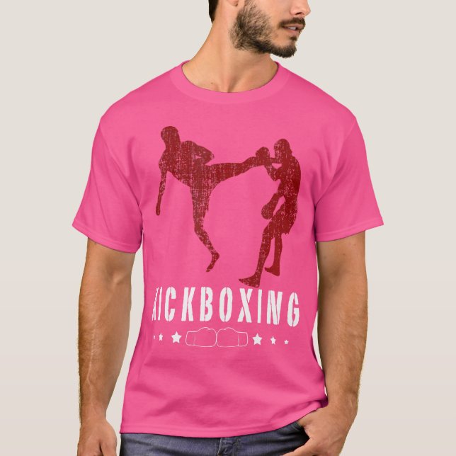 Boxing Kickboxing Martial Arts Kickboxing T Shirt (Framsida)