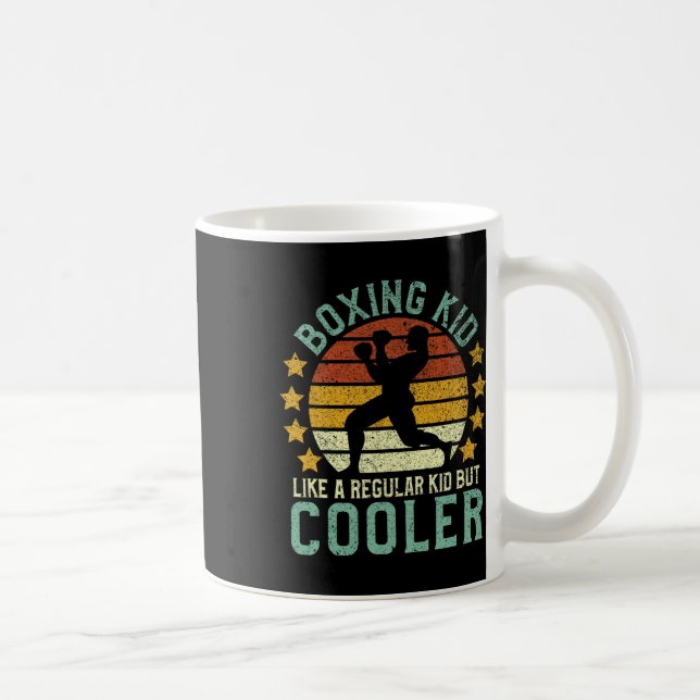 Boxing Kid Funny Youth Boxer Gift Kaffemugg (Höger)