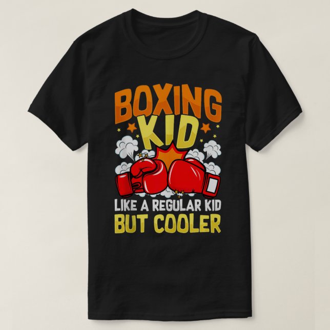 Boxing Kid som en vanlig Kid men Cooler Boxer Boy T Shirt (Design framsida)
