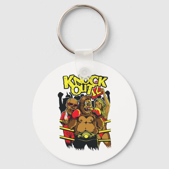 Boxing-knapp ut nyckelring (Framsida)