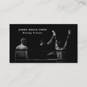 Boxing Match Champion, Boxer, Boxing Trainer Visitkort