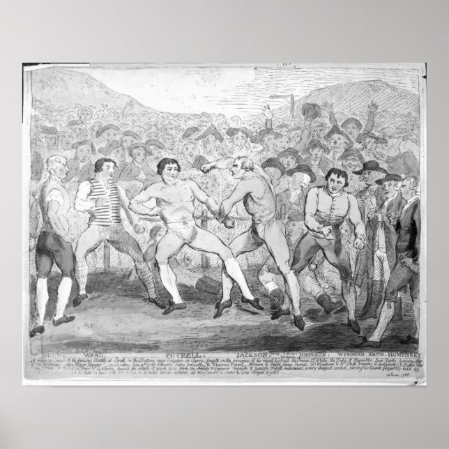 Boxing match mellan Thomas Futrell och John Poster (Framsidan)