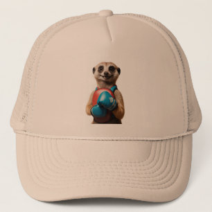 Boxing Meerkat Sports Truckerkeps - Funny Gym Styl