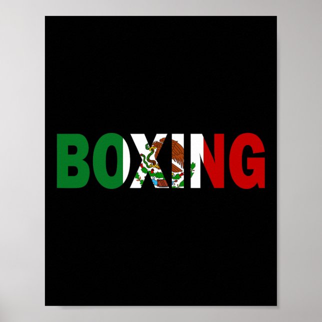 Boxing Mexico Flagga Poster (Framsidan)