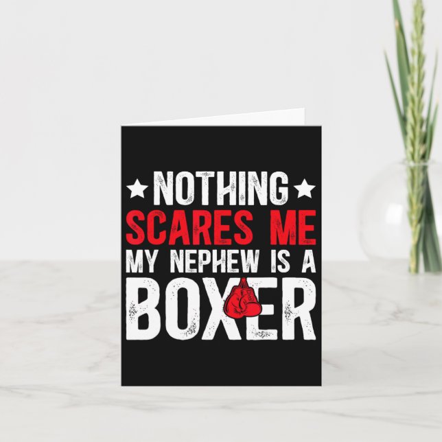 Boxing Moster Proud Boxing Auntie Kort (Framsida)