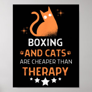Boxing och katter är billigare än ett Manar-tvätts Poster