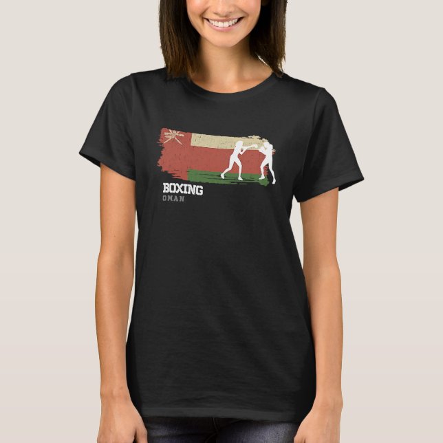 Boxing Oman Combat Sports Fighter Boxing T Shirt (Framsida)