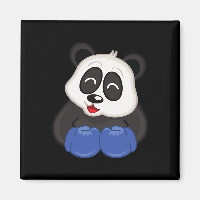 Boxing - Panda Bear Magnet (Framsidan)
