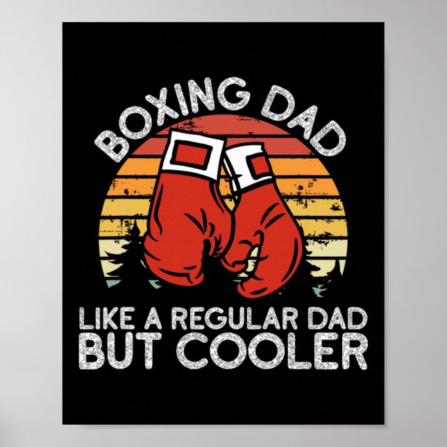 Boxing Pappa - Boxing Moves Boxing Coach Paper Box Poster (Framsidan)