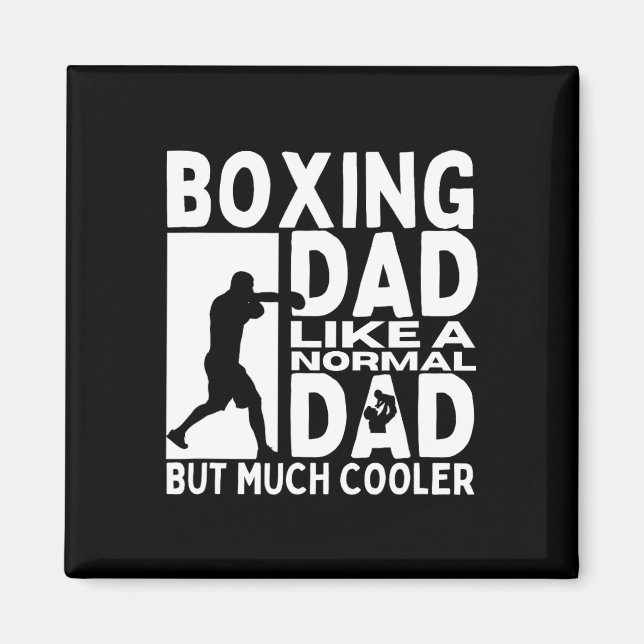 Boxing Pappa Far Citote Funny Boxer Magnet (Framsidan)