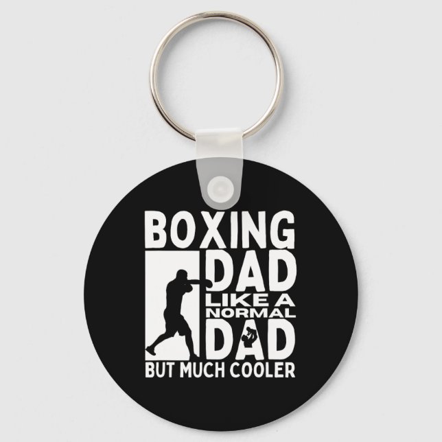 Boxing Pappa Far Citote Funny Boxer Nyckelring (Framsida)