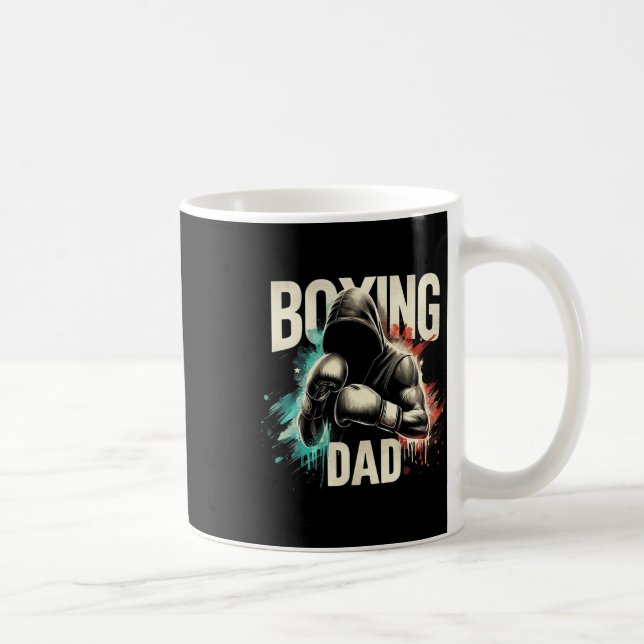 Boxing Pappa Fars dag Tee for Boxing Älskare Kaffemugg (Höger)