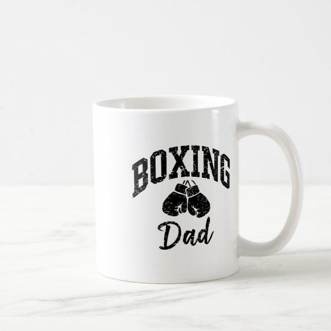 Boxing Pappa Idrottsman Enthusiast Sporty Coola Kaffemugg (Höger)