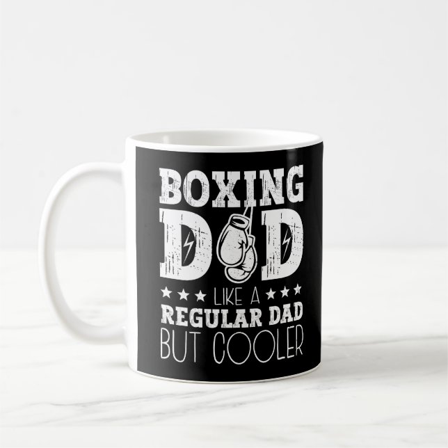 Boxing Pappa som ett vanligt Pappa men kylare Kaffemugg (Vänster)