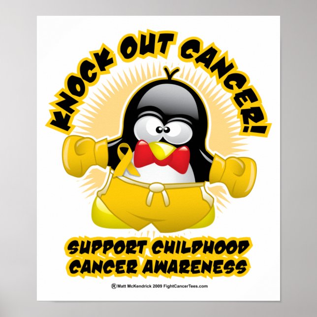 Boxing Penguin Child Cancer Poster (Framsidan)