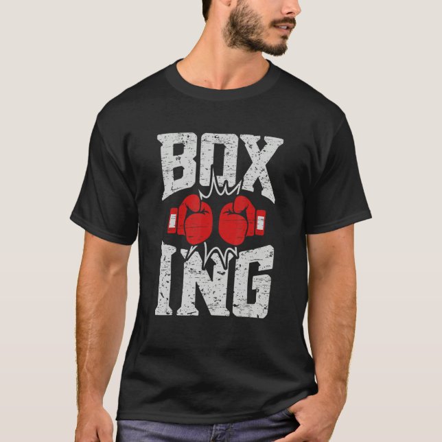 Boxing Punch Belt Boxer Trainer Coach T Shirt (Framsida)