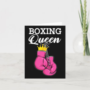 Boxing Queen Boxing Player Sport Älskare Boxer Kort