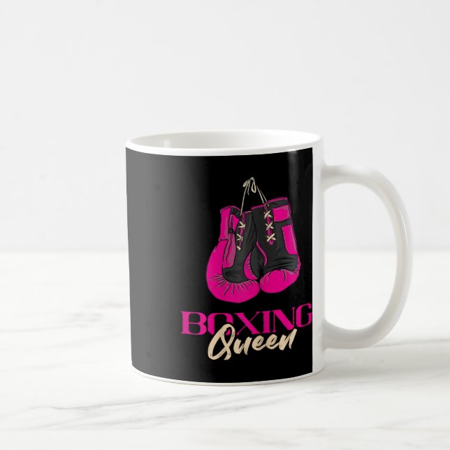 Boxing Queen Kickboxer Kickboxing Boxing Gves Bo Kaffemugg (Höger)