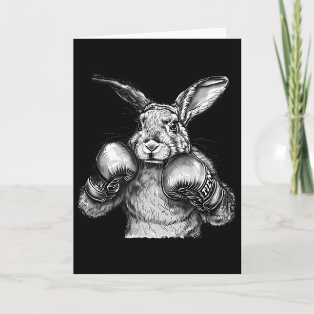 Boxing Rabbit Boxing Gloves Kickboxing Funny Boxer Kort (Framsida)