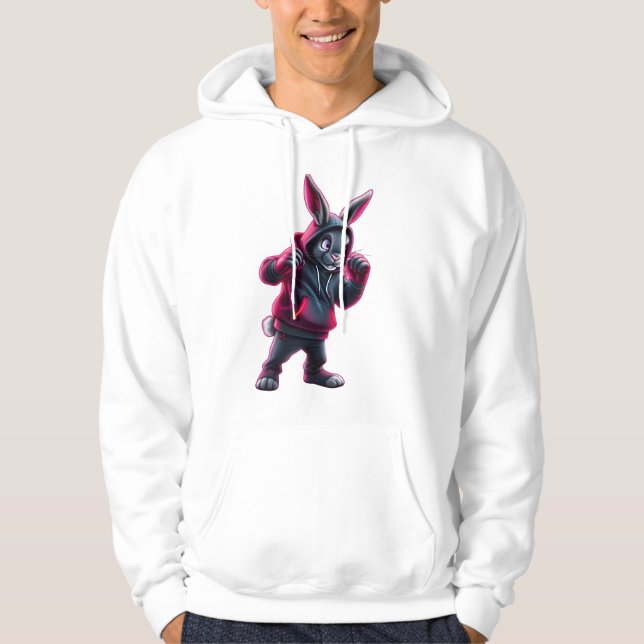 Boxing Rabbit Hoodie (Framsida)