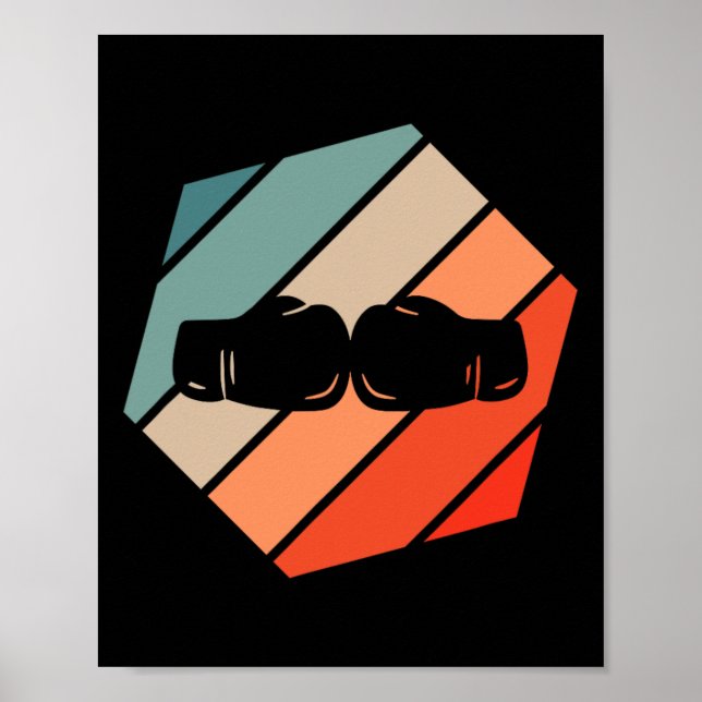 Boxing Retro Stil Vintage Poster (Framsidan)