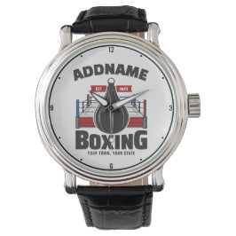 Boxing Ring ADD NAMN Boxer Gym Speed Bag Armbandsur