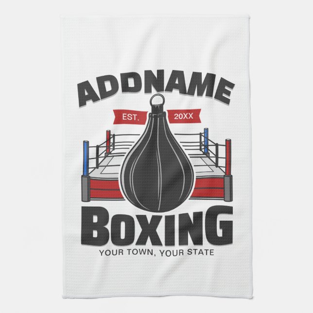 Boxing Ring ADD NAMN Boxer Gym Speed Bag Kökshandduk (Vertikal)