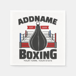 Boxing Ring ADD NAMN Boxer Gym Speed Bag Pappersservett