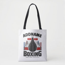 Boxing Ring ADD NAMN Boxer Gym Speed Bag Tygkasse