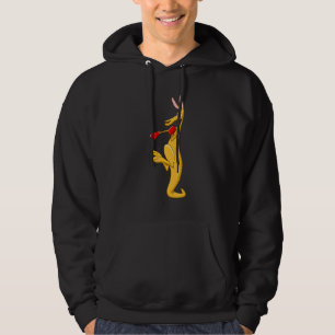 Boxing Roger Humor Sport Kangaroo Hoodie