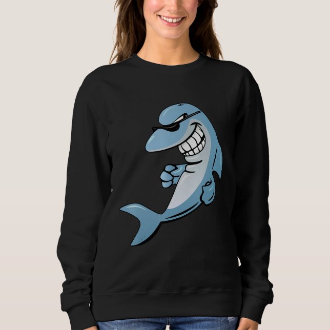Boxing Roger Humor Sport Shark T Shirt (Framsida)