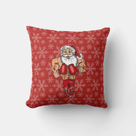 Boxing Santa Dekorativ kudde