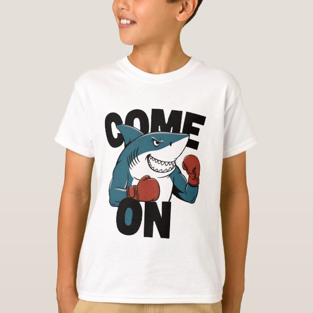 Boxing shark t shirt (Framsida)