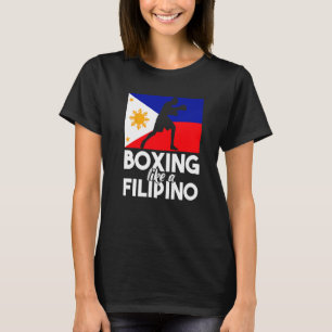 Boxing som en filippinfilippinsk Flagga Boxing Pin T Shirt