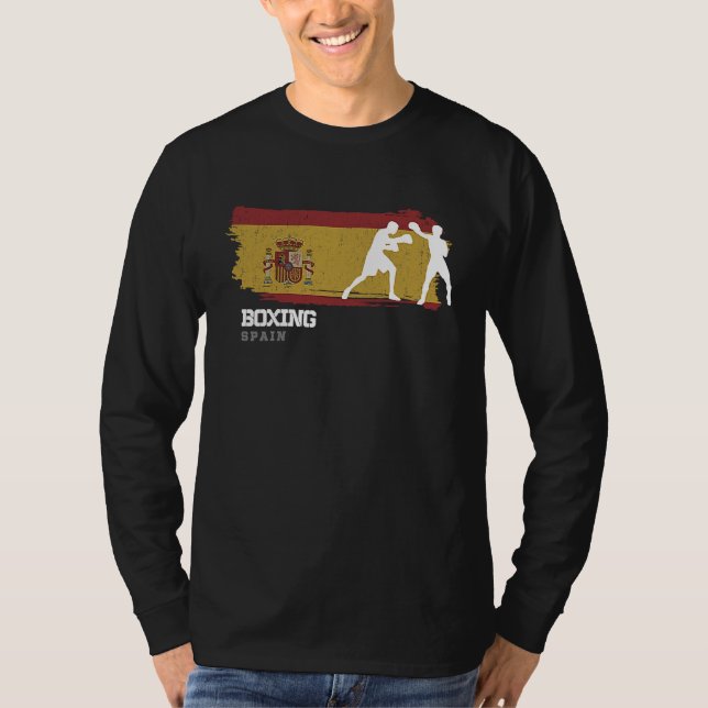 Boxing Spain Combat Sports Fighter Boxing T Shirt (Framsida)