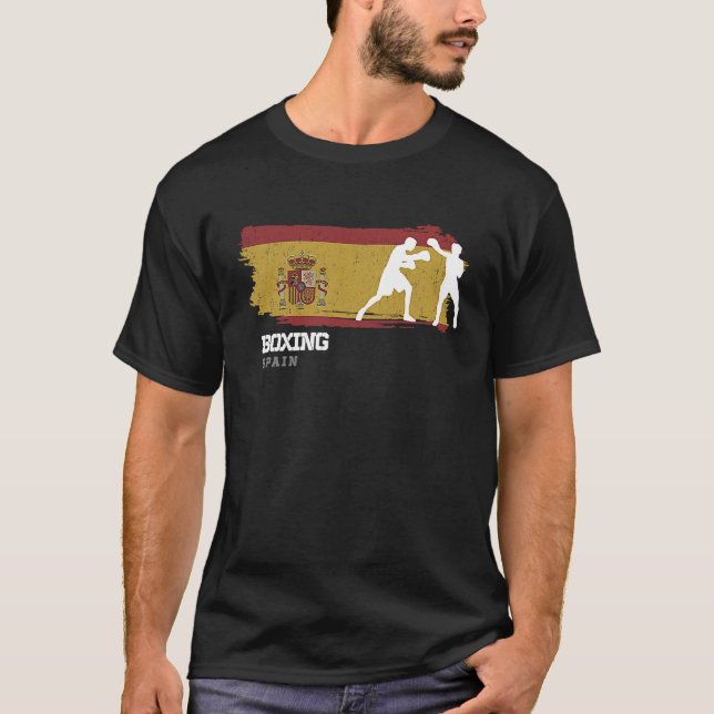 Boxing Spain Combat Sports Fighter Boxing T Shirt (Framsida)