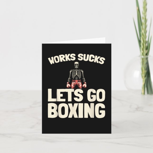 Boxing Sparring - Handskar - Fighter Boxer Kort (Framsida)