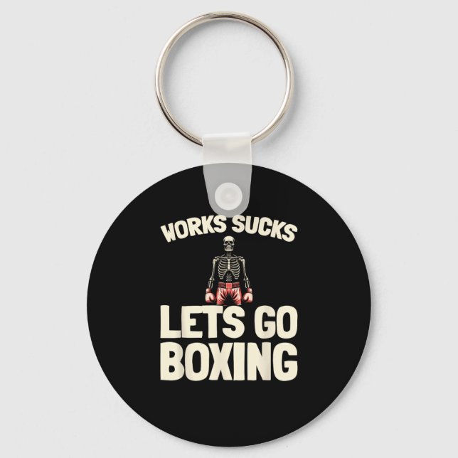 Boxing Sparring - Handskar - Fighter Boxer Nyckelring (Framsida)