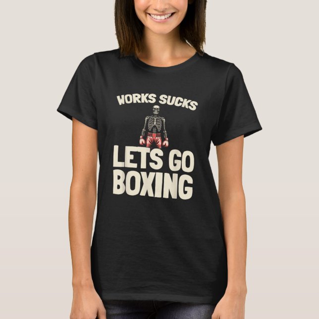 Boxing Sparring - Handskar - Fighter Boxer T Shirt (Framsida)