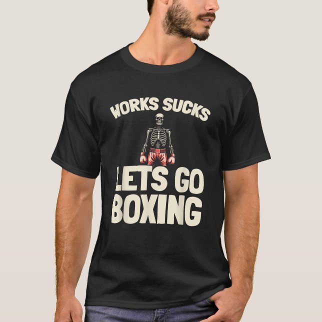 Boxing Sparring - Handskar - Fighter Boxer T Shirt (Framsida)