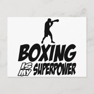 Boxing Sport Designings Vykort
