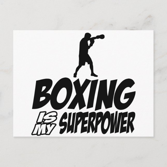 Boxing Sport Designings Vykort (Framsida)